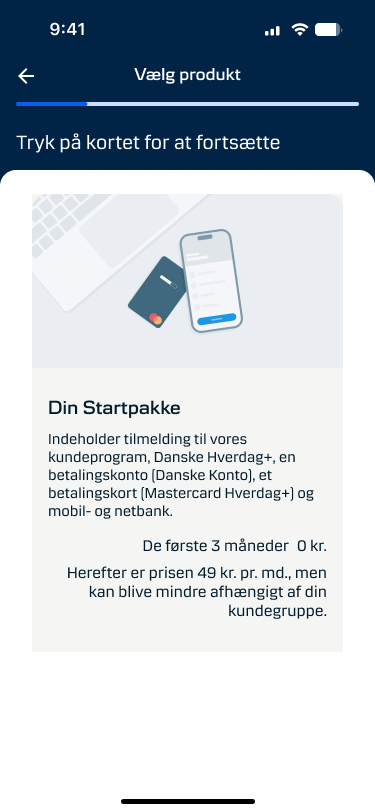 Bliv kunde startpakke