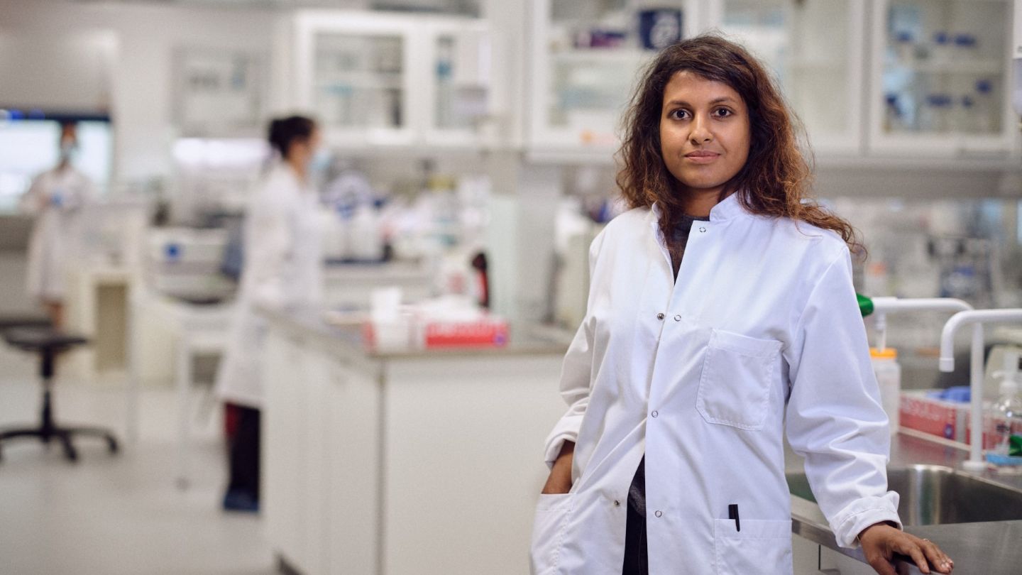 CEO for Octarine Bio, Nethaji Gallage 