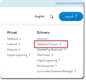 Netbank erhverv markert