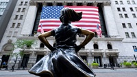 New York Stock Exchange på Wall Street i New York